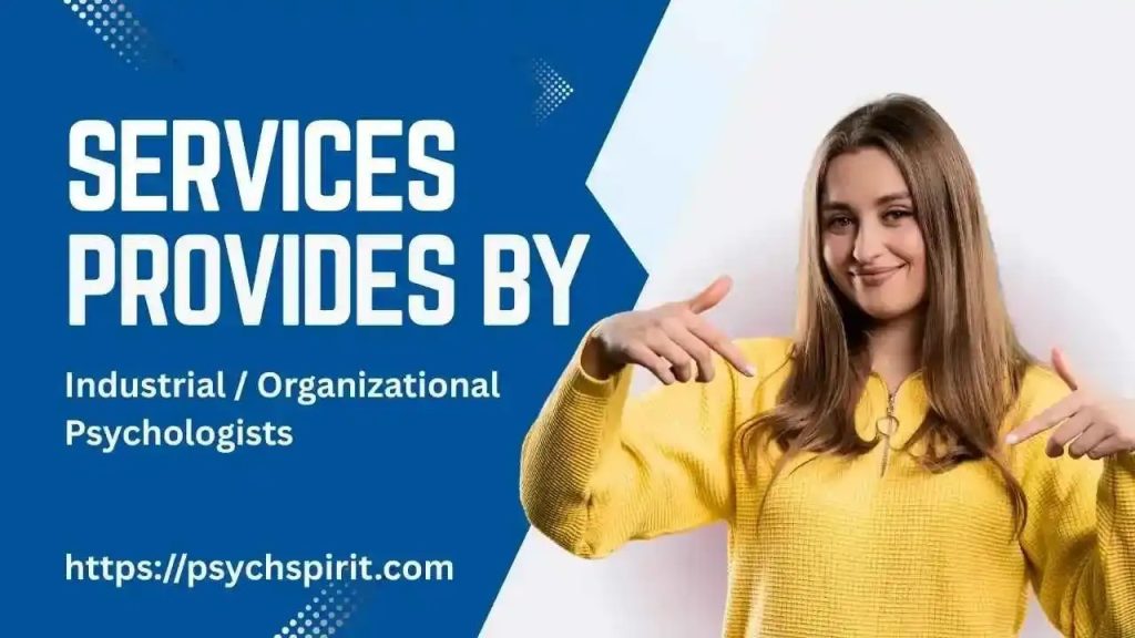 What are the Services provided by I/O Psychologists? 12 I/O Psychologists
